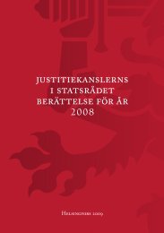 Justitiekanslerns berättelse för år 2008