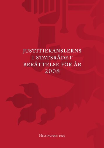 Justitiekanslerns berättelse för år 2008