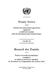 Treaty Series Recueil des Traites - United Nations Treaty Collection
