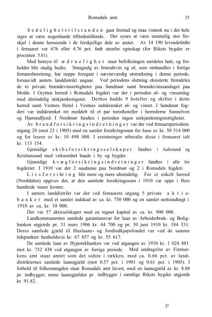 Romsdals Amt 1906-10 - Romsdal Sogelag