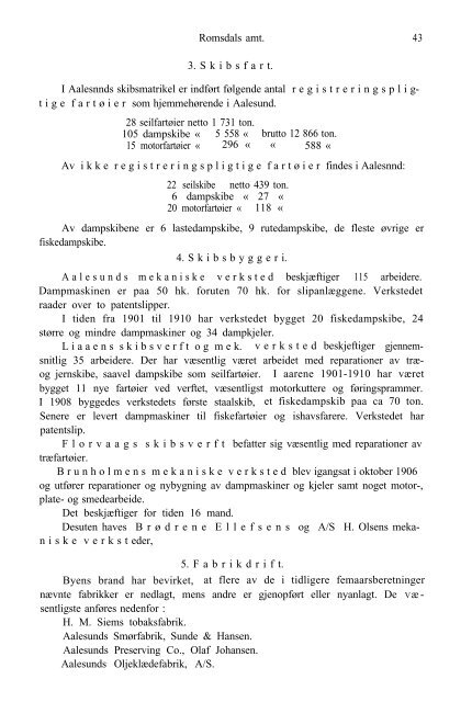 Romsdals Amt 1906-10 - Romsdal Sogelag