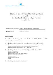 selvangivelse - Det Samfundsvidenskabelige Fakultet - Aalborg ...