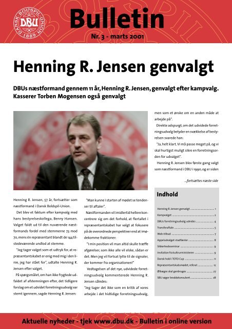 Henning R. Jensen genvalgt - DBU