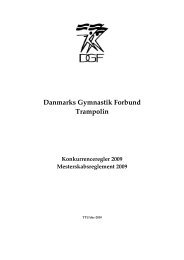 Konkurrenceregler - Danmarks Gymnastik Forbund