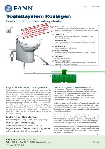 Anvisning för toalettsystem Roslagen - Fann