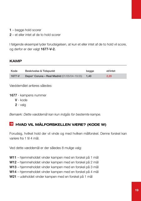 vejledning isportsvæddemål - Stanleybet