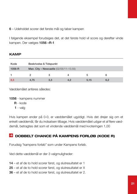 vejledning isportsvæddemål - Stanleybet