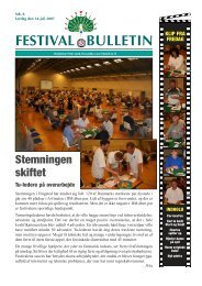 FESTIVAL BULLETIN - Dansk Bridgefestival