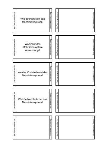 Welche Nachteile hat das Mehrliniensystem? Wie definiert sich das ...