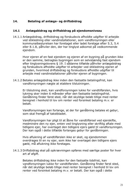 Regulativ for private almene vandværker i Svendborg Kommune