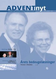 Adventnyt 11/2002 - Til forsiden - Syvende Dags Adventistkirken