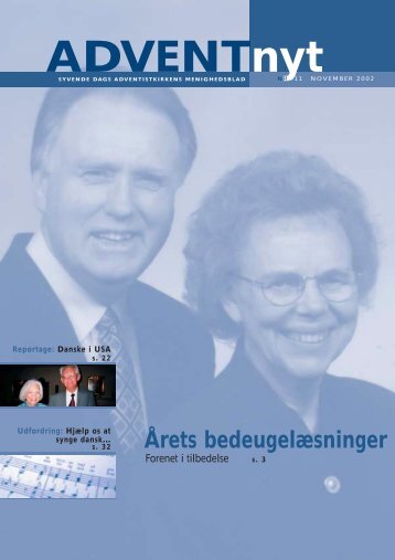 Adventnyt 11/2002 - Til forsiden - Syvende Dags Adventistkirken