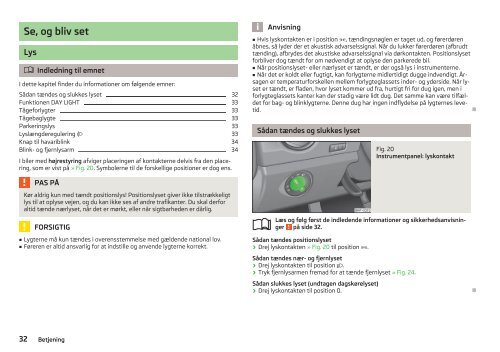 ŠKODA Citigo Instruktionsbog - Media Portal - Škoda Auto