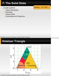 7: The Solid State Ketelaar Triangle - Plymouth State University