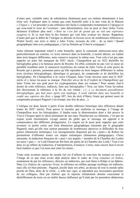 Format PDF - Analyses littéraires des romans de Jules Verne