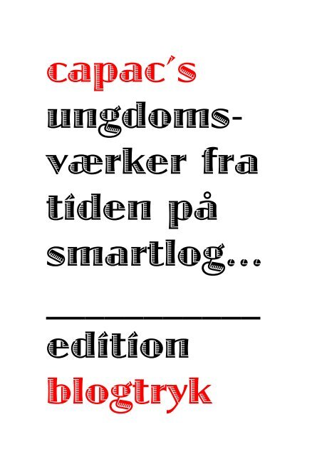 www.capac.smartlog.dk er en saga - amazing space! (museum)