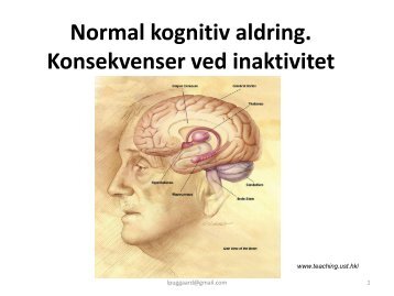 Normal kognitiv aldring. Konsekvenser ved ... - Hvidovre Hospital