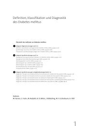 Definition, Klassifikation und Diagnostik des Diabetes mellitus