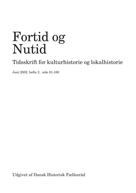 Fortid og Nutid - Kulturstudier