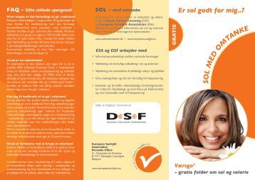 Folderen kan frit downloades i PDF format ved - Dansk Solarie ...