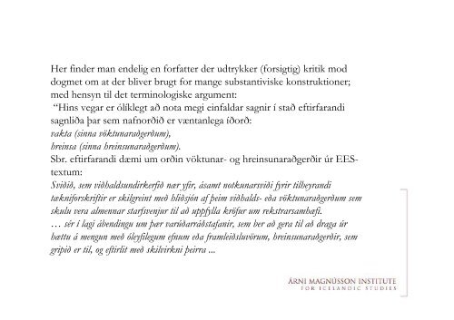 Oplæg om Island - Nordisk Sprogkoordination