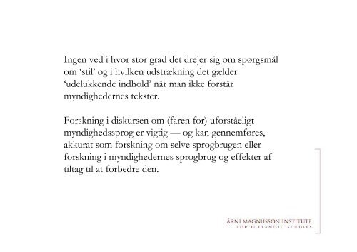 Oplæg om Island - Nordisk Sprogkoordination