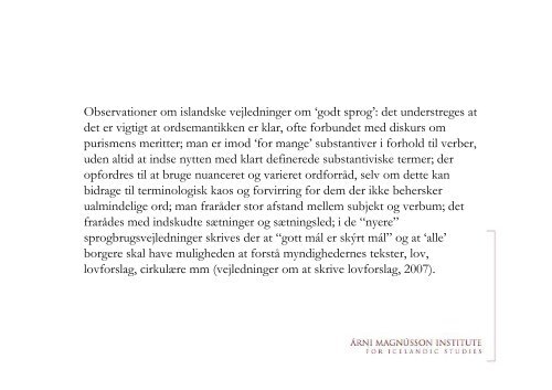 Oplæg om Island - Nordisk Sprogkoordination