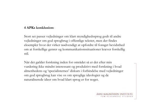 Oplæg om Island - Nordisk Sprogkoordination