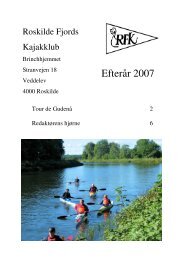 Efterår 2007 - Roskilde Kajakklub