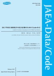 JAEA-Data-Code-2012-030.pdf:1.18MB - 日本原子力研究開発機構