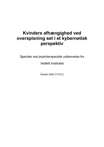 speciale om overspisning - Kirsten Wolf