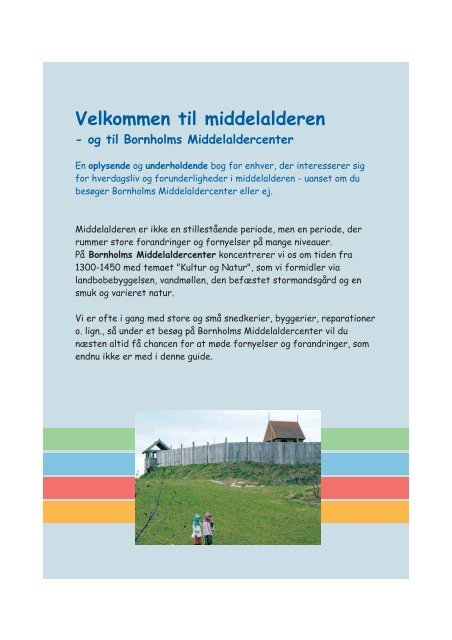 VELKOMMEN TIL MIDDELALDEREN - Bornholms Middelaldercenter