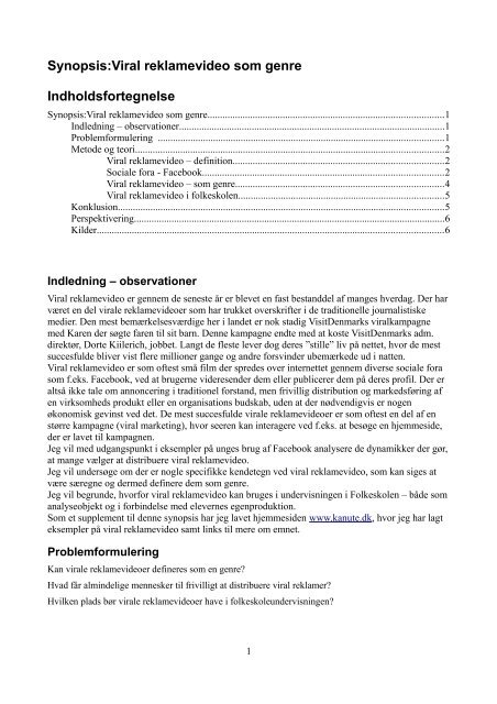 perspektivering til genre perspektivering til genre