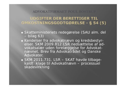 ADVOKATFIRMAET POUL BOSTRUP - Danmarks Skatteadvokater