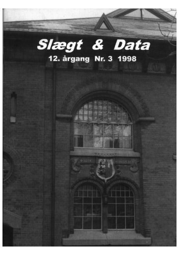 1998-3 slægt & data.pdf - DIS-Danmark