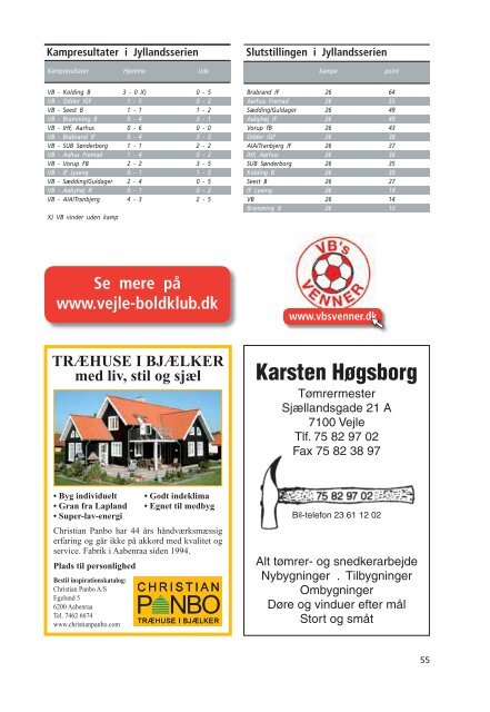 Årsskriftet for 2006 - Vejle Boldklub