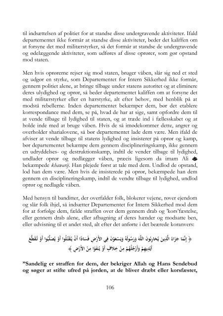 Kalifatets Statsinstitutioner(Styre & Forvaltning) - Hizb ut-Tahrir