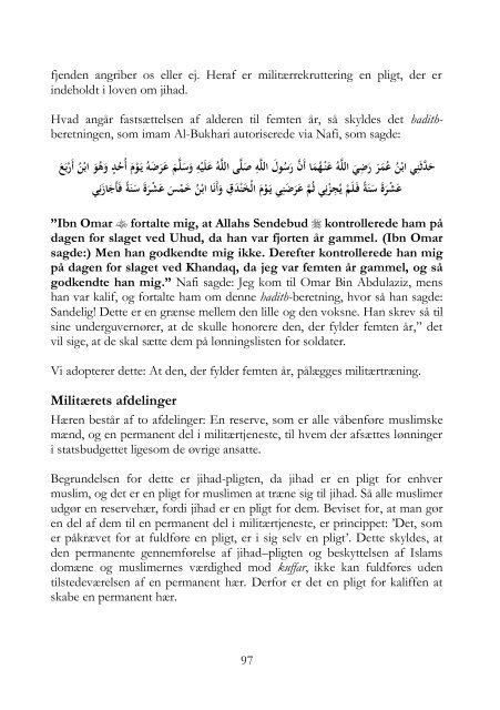 Kalifatets Statsinstitutioner(Styre & Forvaltning) - Hizb ut-Tahrir