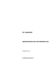 Sensorteknologi for fremtidig UAV - FFI rapporter - Forsvarets ...