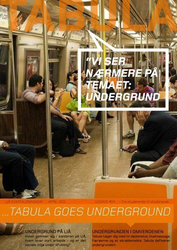 ...tabula GOES uNDERGROuND - Forside - Tabula