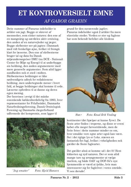 panurus - Ornitologisk forening for Als og Sundeved