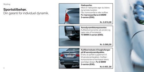 BMW vintertilbud 2006/2007. Originale BMW reservedele, tilbehør ...
