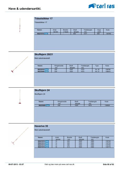 have og udendørsartikler - Carl Ras A/S