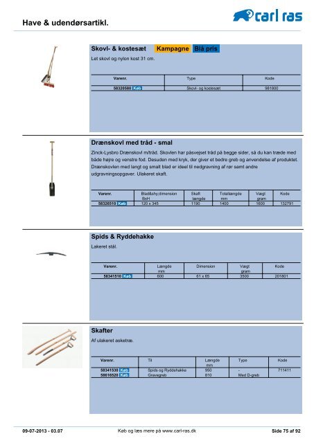 have og udendørsartikler - Carl Ras A/S