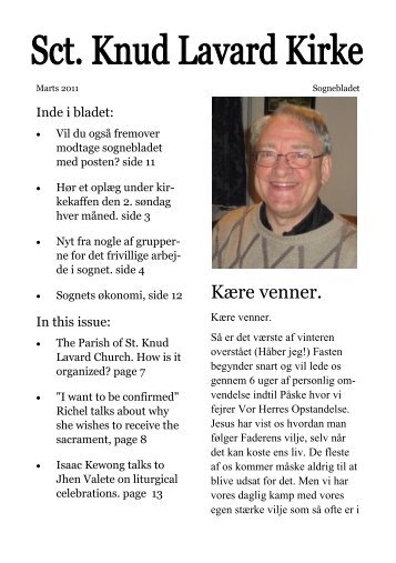 Kære venner. - Sankt Knud Lavard Kirke