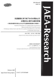 JAEA-Research-2008-110.pdf:2.18MB - 日本原子力研究開発機構