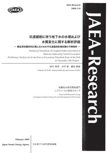 JAEA-Research-2008-110.pdf:2.18MB - 日本原子力研究開発機構