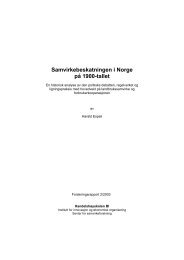 Samvirkebeskatningen i Norge på 1900-tallet - Handelshøyskolen BI