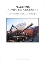 MARITIME KOMPETENCECENTRE - skibsbevaringsfonden.dk