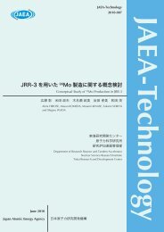 JAEA-Technology-2010-007.pdf:3.76MB - 日本原子力研究開発機構